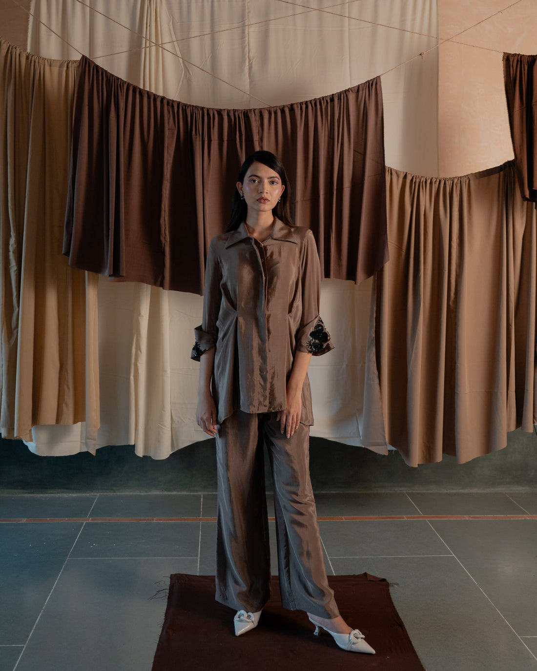 Embroidered Cuff Coord