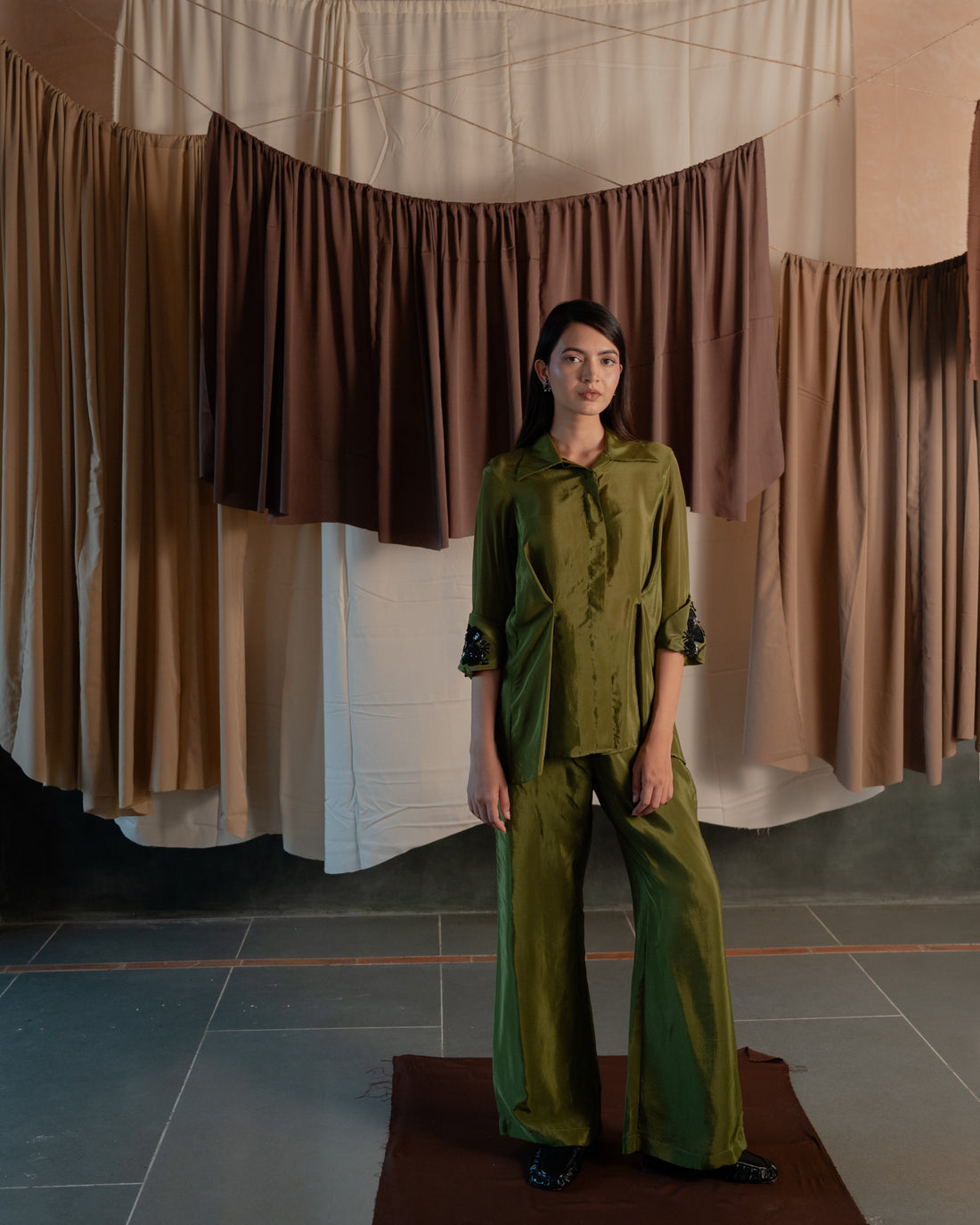 Embroidered Cuff Coord