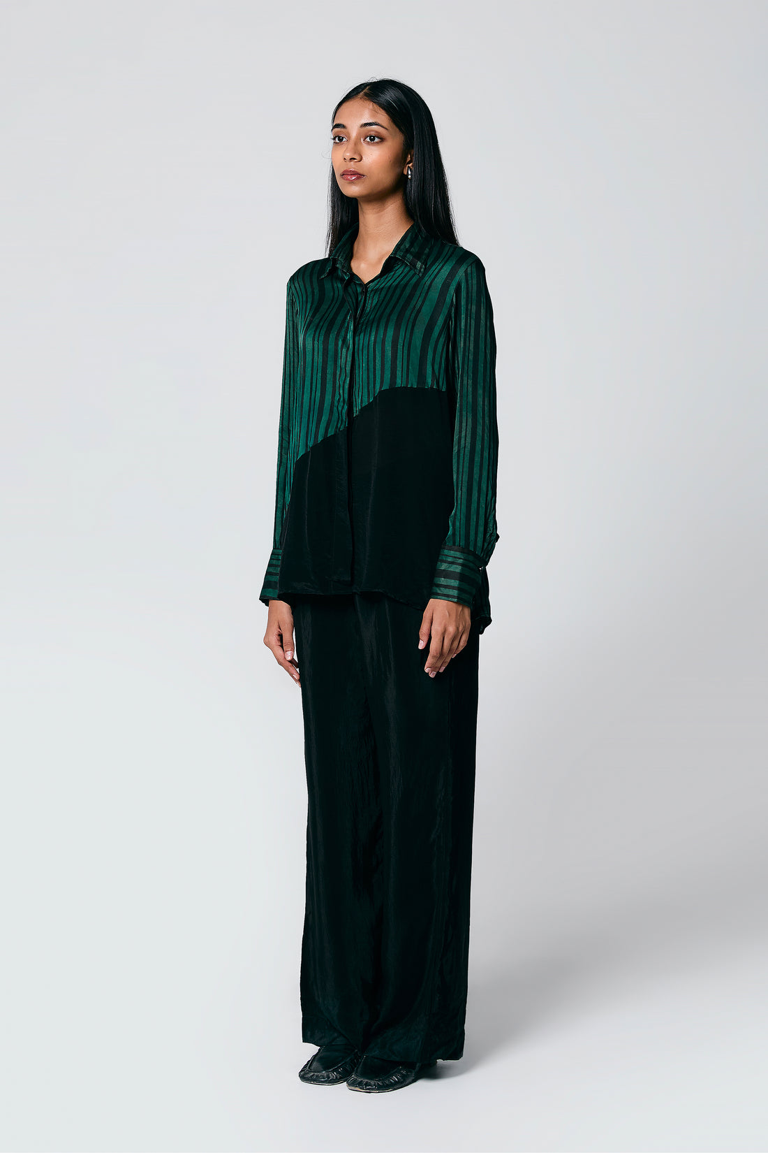 Diagonal shirt coord