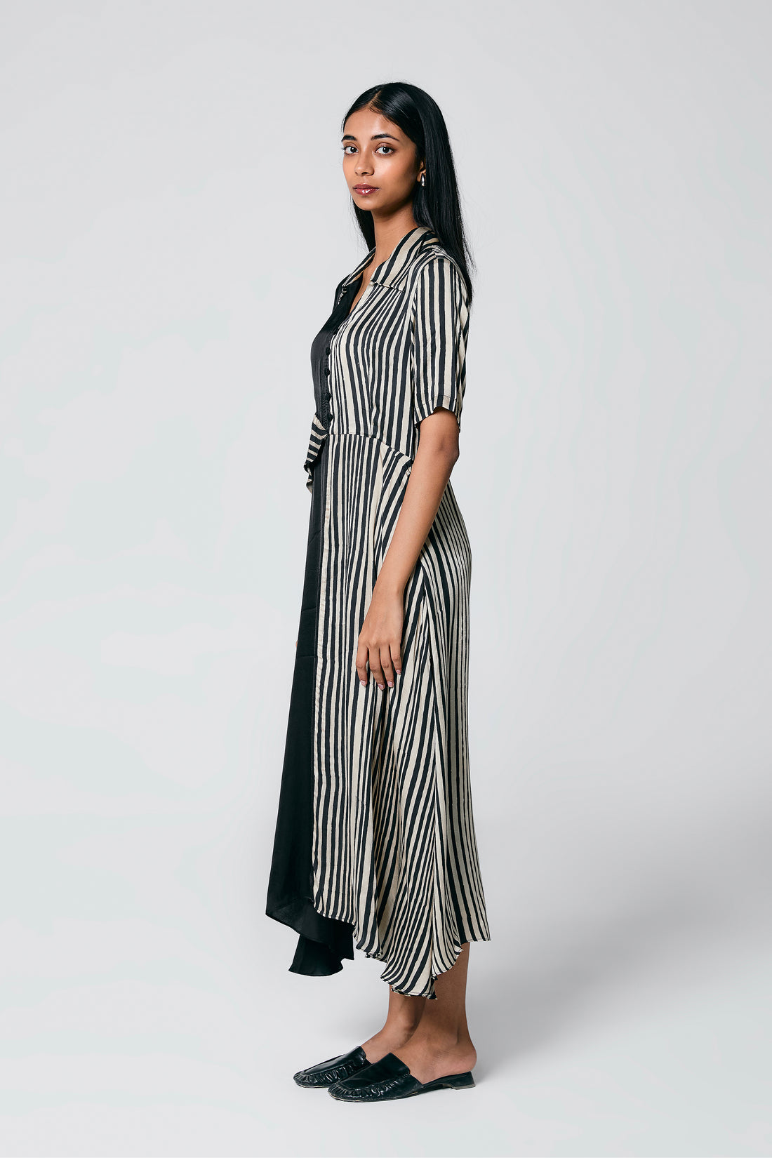 Half and Half dress - Black& White