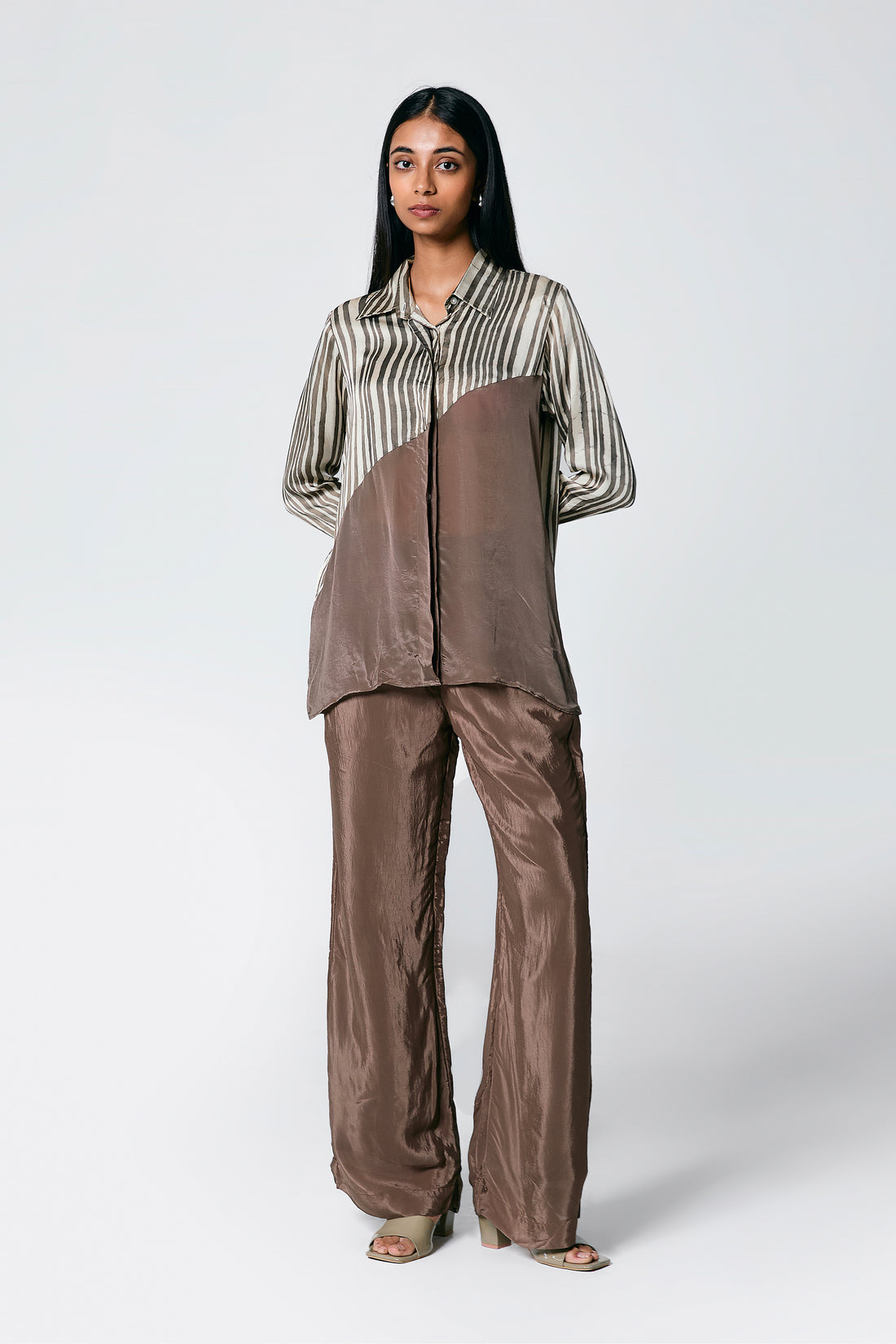 Diagonal shirt coord