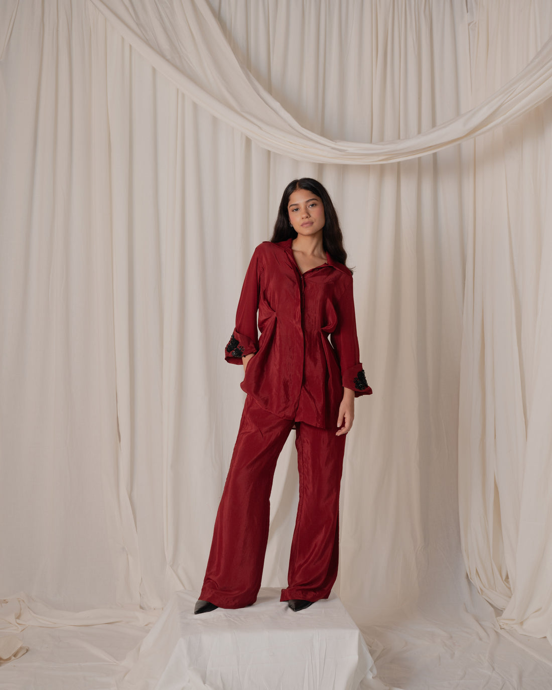 Embroidered Cuff Coord