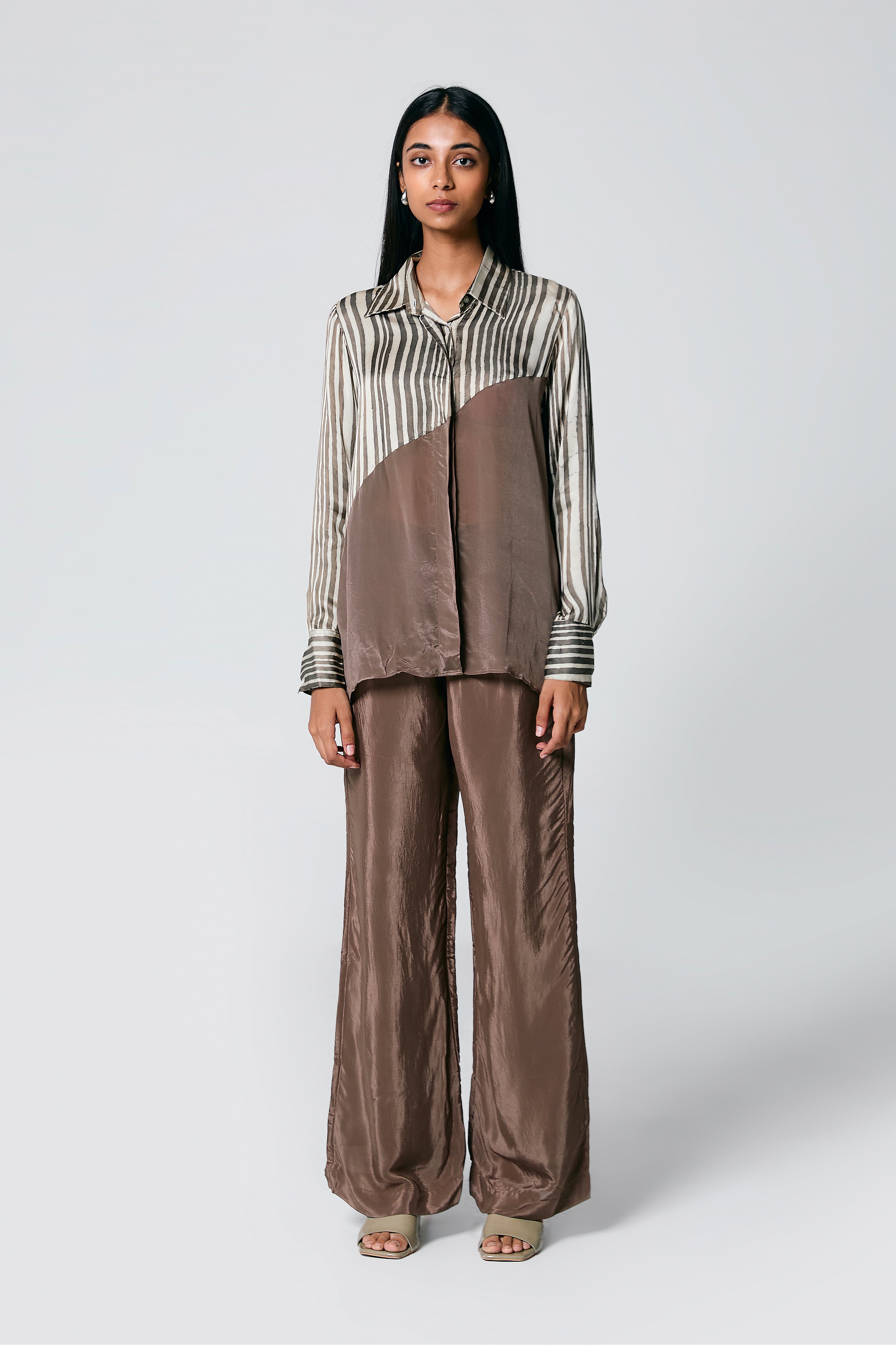 Diagonal shirt coord