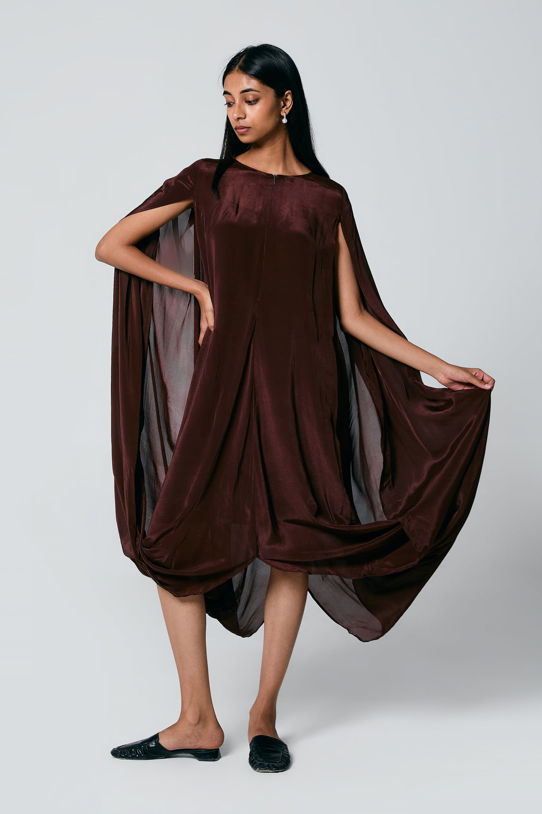 Double Cowl Dress